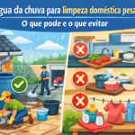 Água da chuva para limpeza doméstica pesada o que pode e o que evitar