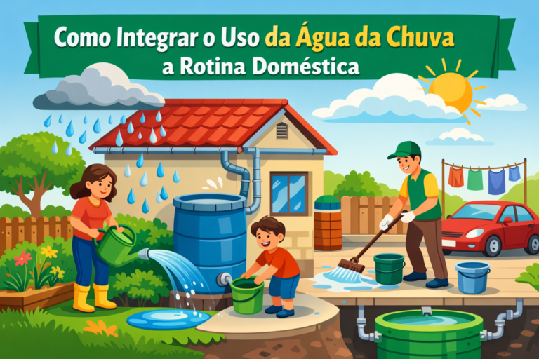 Como integrar o uso da água da chuva à rotina doméstica